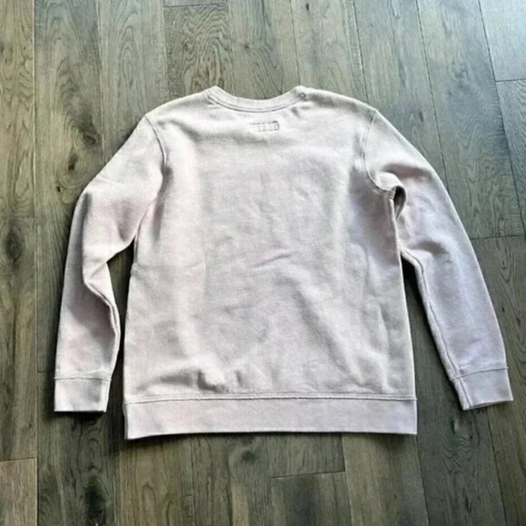 Abercrombie & Fitch Soft Fleece Crewneck Sweatshirt Size XS Pink Blush Side Snap - Picture 3 of 7